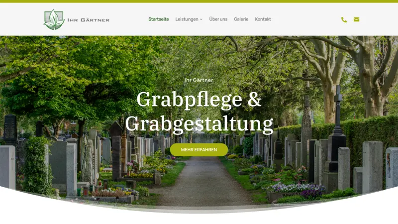 Website von Ihr Gärtner Odenwald, Garten- und Landschaftsbau, Startseite